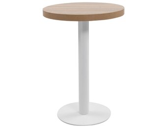vidaXL Bistrotafel 60cm MDF Lichtbruin - 55% Korting
