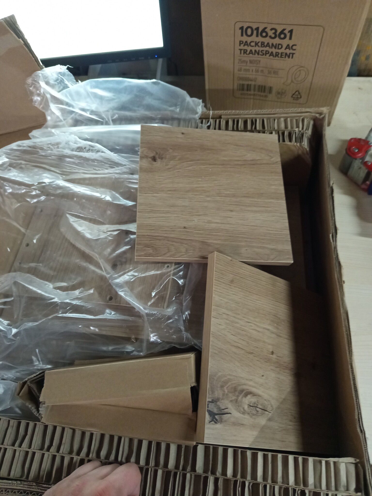 vidaXL Bijzettafels 3 st. bewerkt hout – Artisanaal Eiken (55% Korting!)