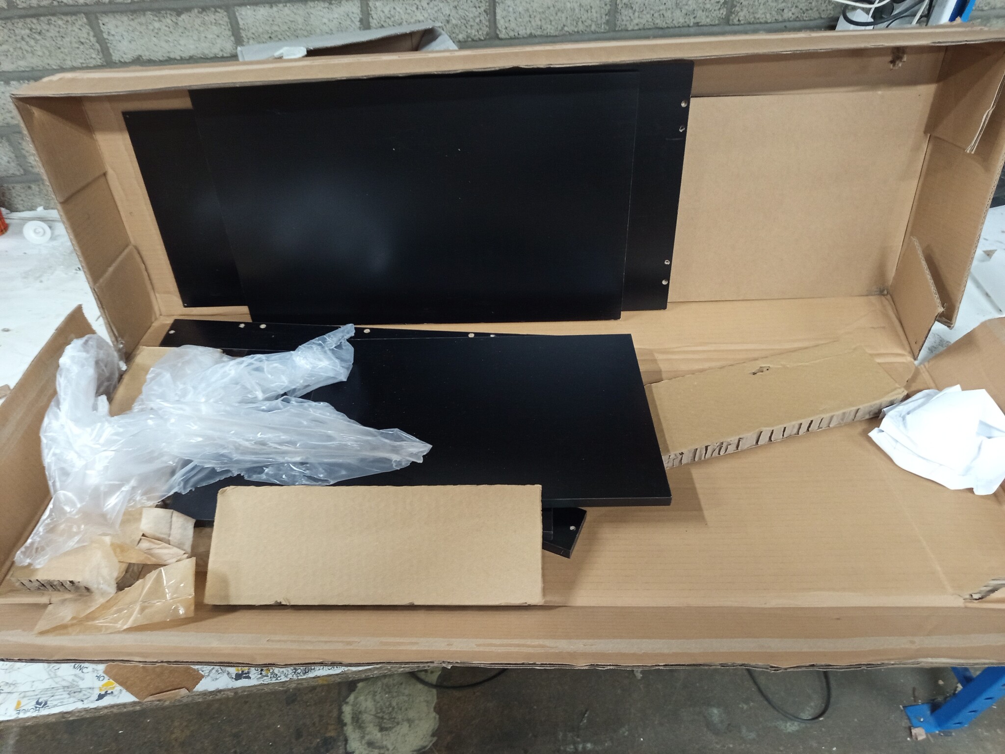 vidaXL Dressoir met LED, 60.5x37x100 cm Zwart - 55% Korting!