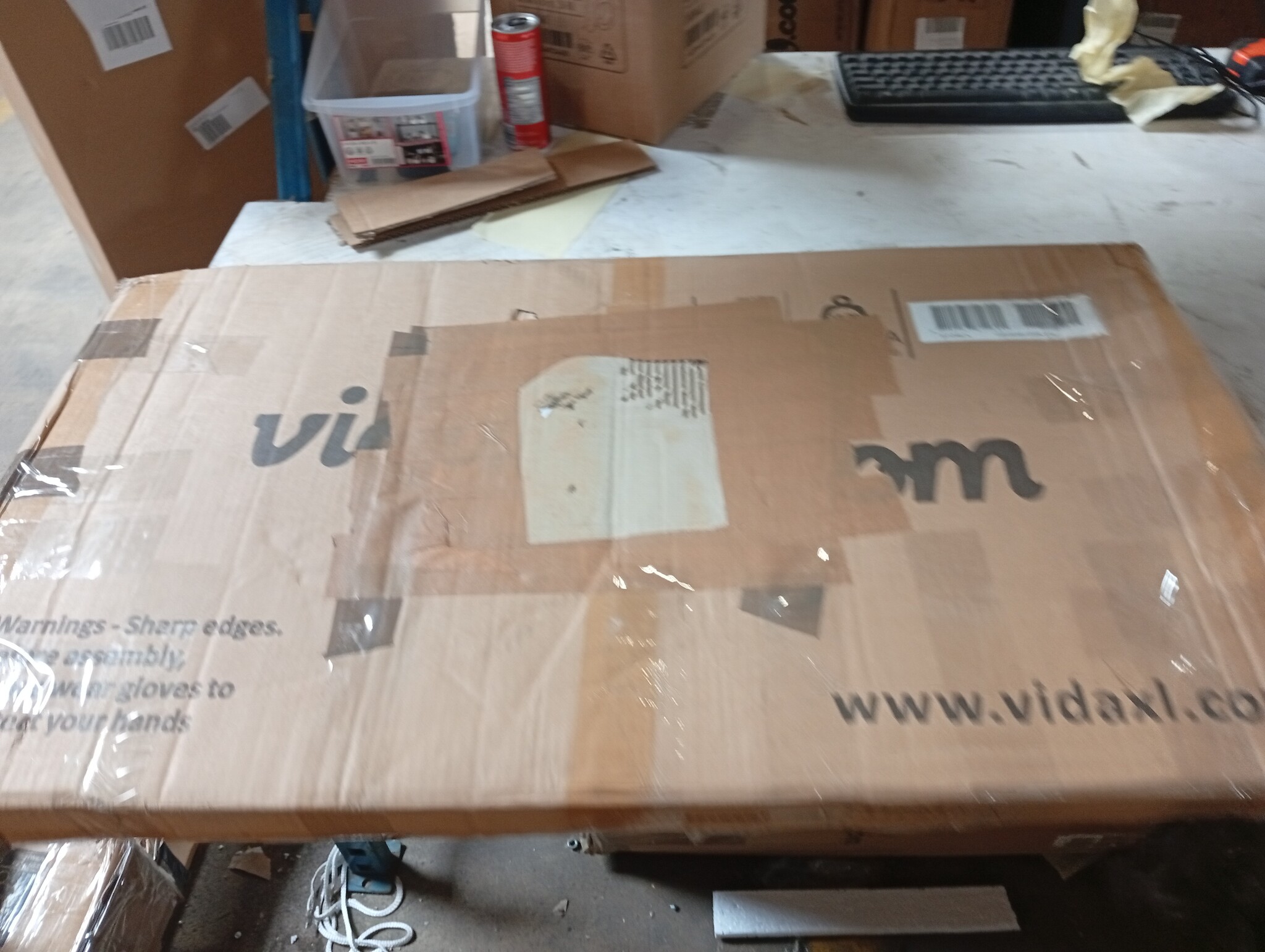 vidaXL Verhoogde Plantenbak Grijs 240x80x77cm - 75% Korting