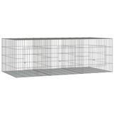 vidaXL Konijnenkooi met 3 panelen - 40% Korting - 163x79x54 cm