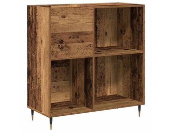 vidaXL Platenkast met Korting - Oud Hout - 40% Korting!