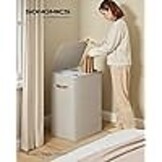 SONGMICS Wasbare Mand met 2 Vakken - Cappuccino Beige | 51% Korting