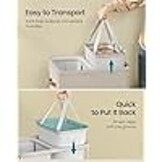 SONGMICS Wasbare Mand met 2 Vakken - Cappuccino Beige | 51% Korting