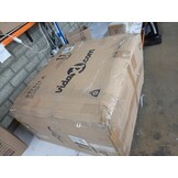 vidaXL Driezitsbank met kussens poly rattan grijs - 64% korting!