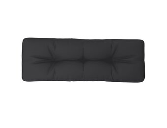 vidaXL Palletkussen Zwart 120x40x12cm - Nu 40% Korting!