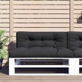 vidaXL Palletkussen Zwart 120x40x12cm - Nu 40% Korting!