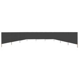 vidaXL Windscherm 9-panelen (1200x160cm) - Antraciet | -70%