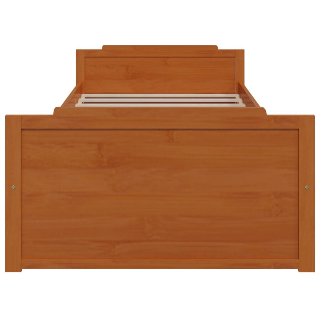 vidaXL Bedframe met lades massief grenenhout honingbruin 90x200 cm