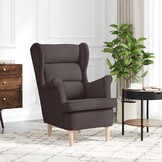 vidaXL Fauteuil Donkerbruin - Geretourneerd met 40% Korting!