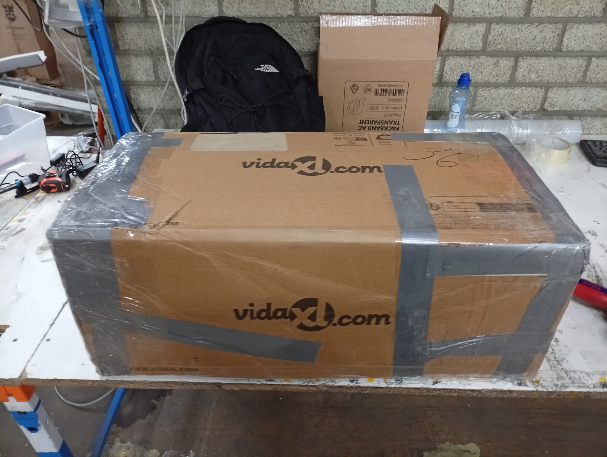 vidaXL TV-meubel 160cm - Grijs Sonoma Eiken & Metaal | 55% Korting