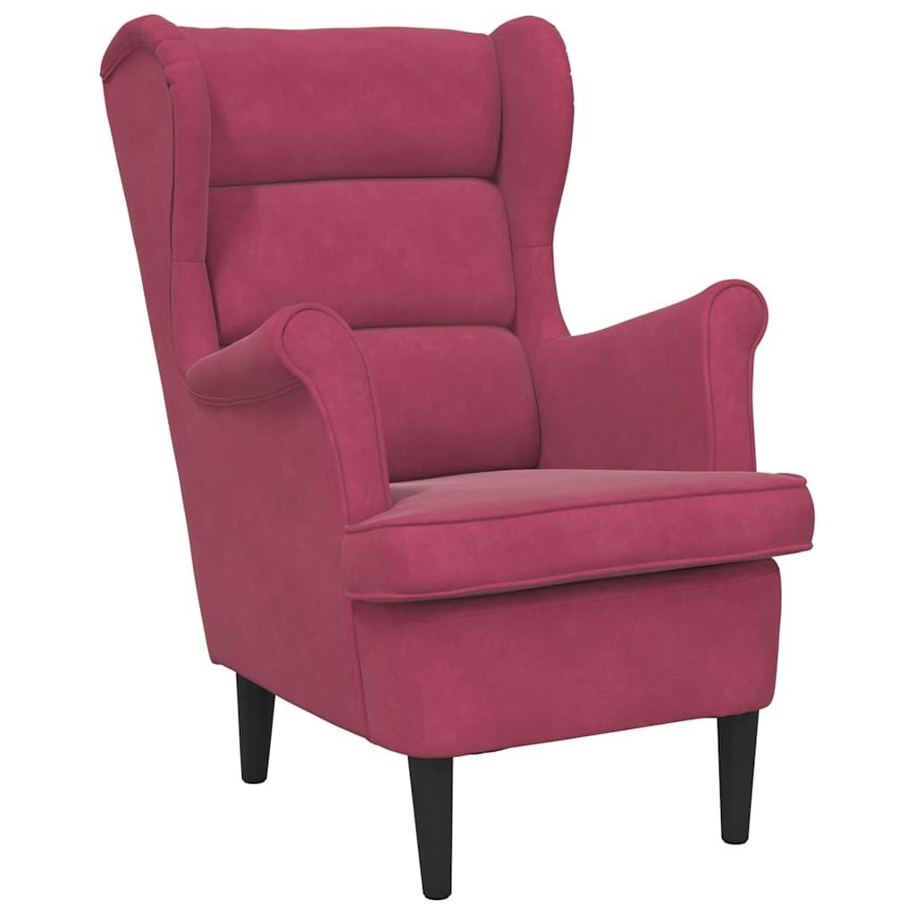 vidaXL Fauteuil Fluweel Wijnrood - 40% Korting!