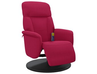 vidaXL Massagestoel Fluweel Wijnrood - 40% Korting!