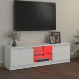 vidaXL TV-meubel met LED 120cm Wit - 40% Korting!