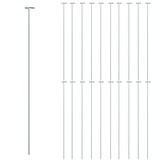vidaXL Plantenstaken (20 stuks) - 91 cm Staal Donkergroen | 40% Korting