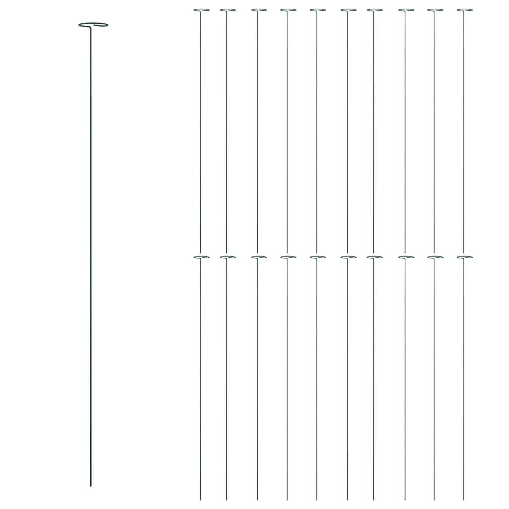 vidaXL Plantenstaken (20 stuks) - 91 cm Staal Donkergroen | 40% Korting