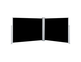 vidaXL Uittrekbaar Windscherm 140x1000cm Zwart - 40% Korting!