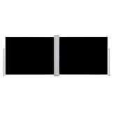 vidaXL Uittrekbaar Windscherm 140x1000cm Zwart - 40% Korting!