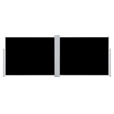 vidaXL Uittrekbaar Windscherm 140x1000cm Zwart - 40% Korting!