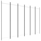 vidaXL Kamerscherm Wit 300x200cm - 40% Korting!