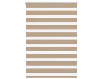 vidaXL Zebra Gordijn Zandbruin 95x150 cm - 40% Korting!