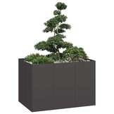 vidaXL Plantenbak 120x80x80 cm staal zwart - 75% KORTING!