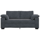 Loveseat Bank VidaXL 140cm Fluweel Donkergrijs - 40% Korting!