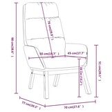 VidaXL Relaxstoel Stof Zwart - 46% Korting