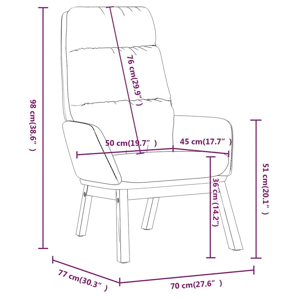 VidaXL Relaxstoel Stof Zwart - 46% Korting