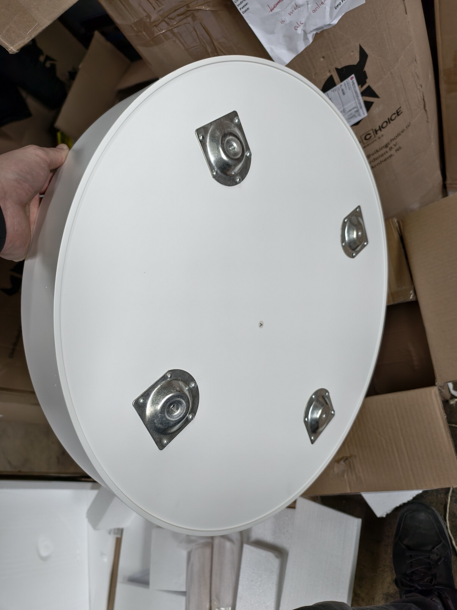 Houten Salontafel met Opbergruimte - 60x60x40 cm - Wit (67% Korting)