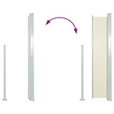 VidaXL Uittrekbaar Tuinscherm 100x500cm Crème - 68% Korting!