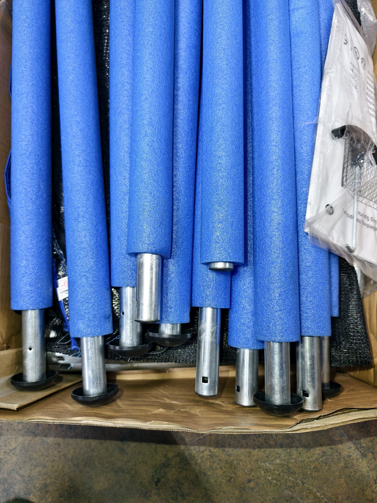 Trampoline 183 cm Blauw met Veiligheidsnet - Ongebruikt (krasjes)