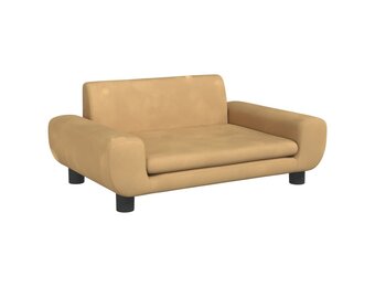 vidaXL Kinderbank Fluweel Bruin - 55% Korting!