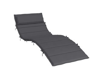 vidaXL Ligbedkussen 180x60x3 cm oxford stof antracietkleurig