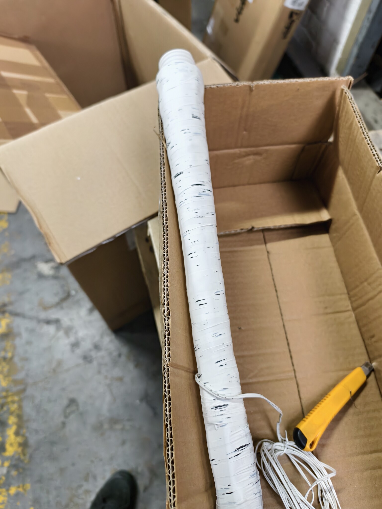 Kunstboom met LED Verlichting - 120 cm Berk - Decoratieve Sfeerboom