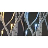 Kunstboom met LED Verlichting - 120 cm Berk - Decoratieve Sfeerboom