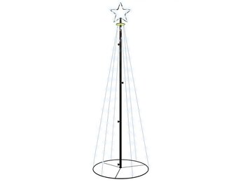 vidaXL Kegelkerstboom 108 LED's 70x180 cm koudwit