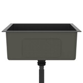 vidaXL RVS Keukenspoelbak Zwart | 40% Korting