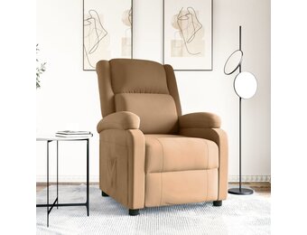 vidaXL Fauteuil Verstelbaar Fluweel Bruin - 40% Korting