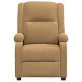 vidaXL Fauteuil Verstelbaar Fluweel Bruin - 40% Korting