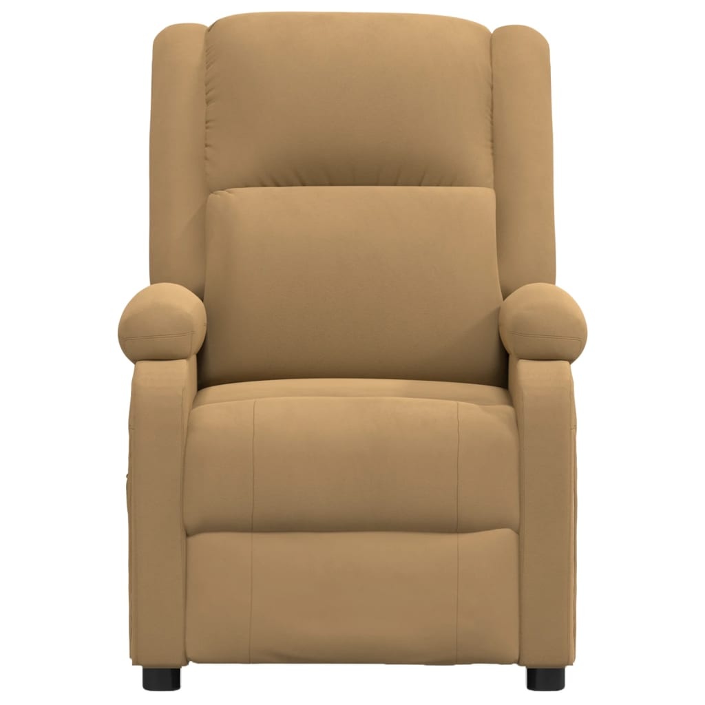 vidaXL Fauteuil Verstelbaar Fluweel Bruin - 40% Korting