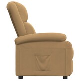 vidaXL Fauteuil Verstelbaar Fluweel Bruin - 40% Korting