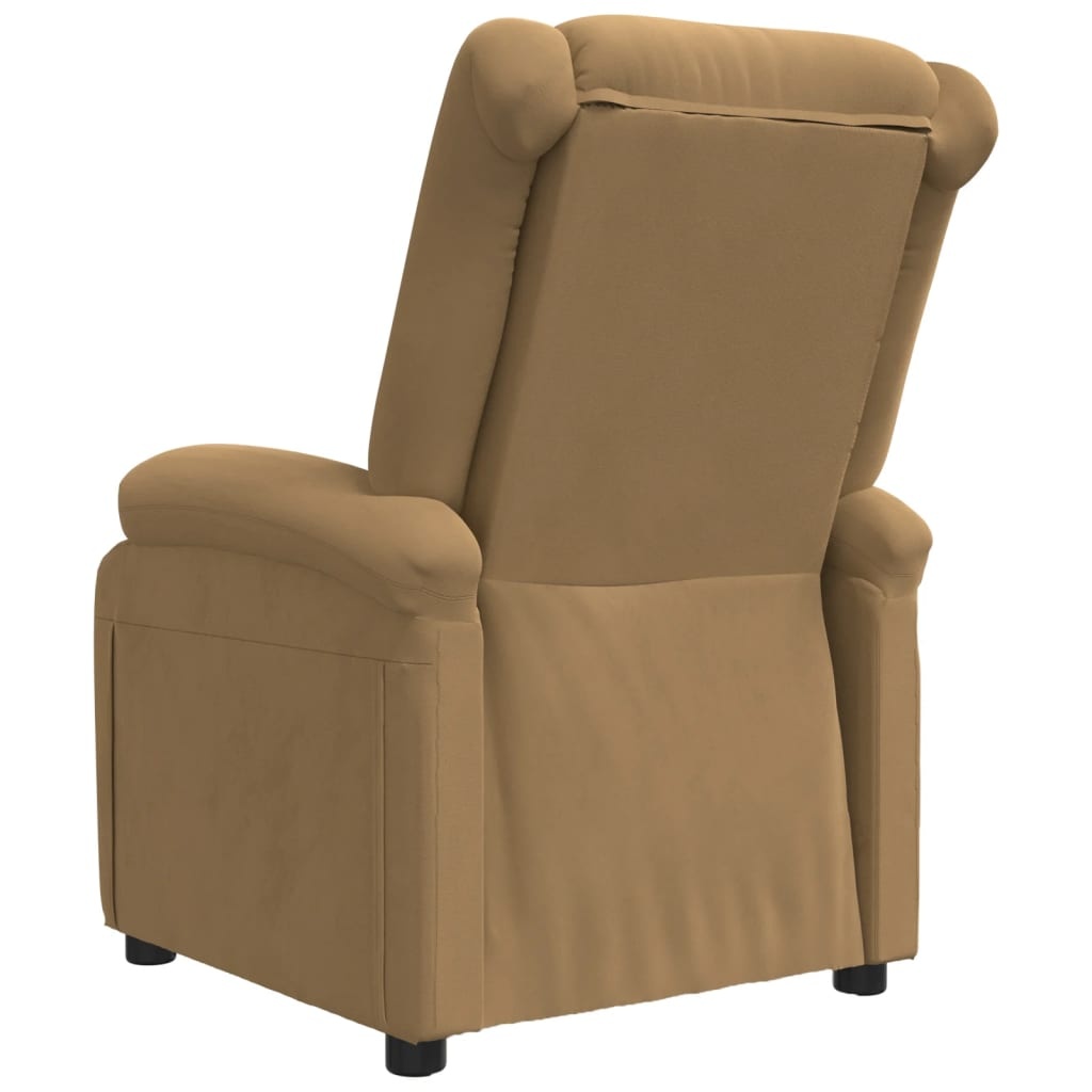 vidaXL Fauteuil Verstelbaar Fluweel Bruin - 40% Korting