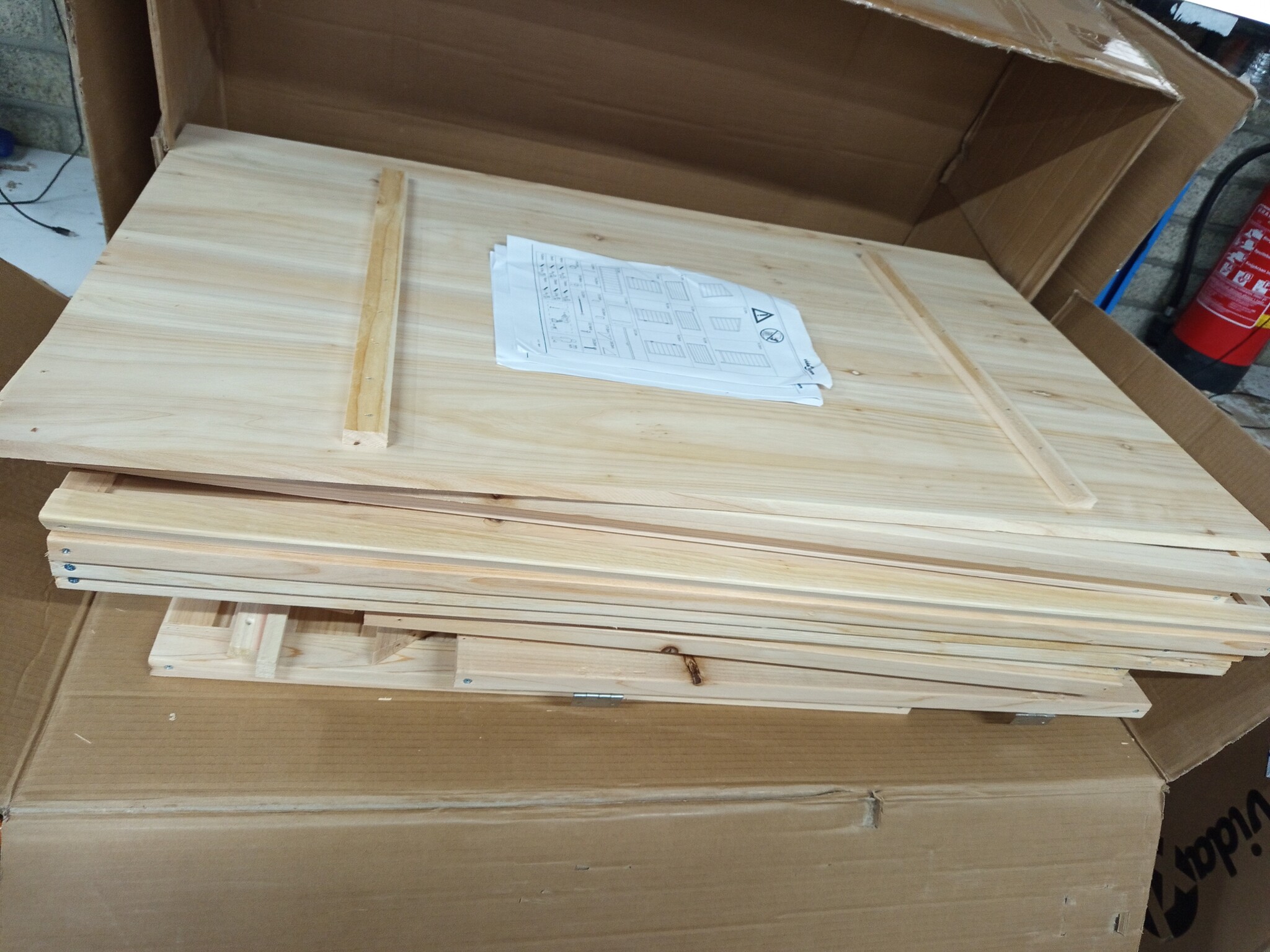 vidaXL Tuinschuur 102x52x174,5 cm (55% korting) - Massief vurenhout