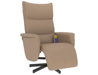 vidaXL Massagestoel met 64% Korting - Kunstleer Cappuccino