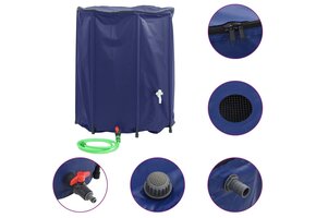 vidaXL Opvouwbare Watertank met Kraan - 1250L PVC - 67% Korting