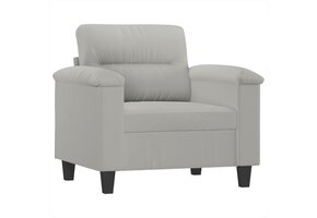 vidaXL Driezitsbank 180 cm Microvezel Donkergrijs - 63% Korting!