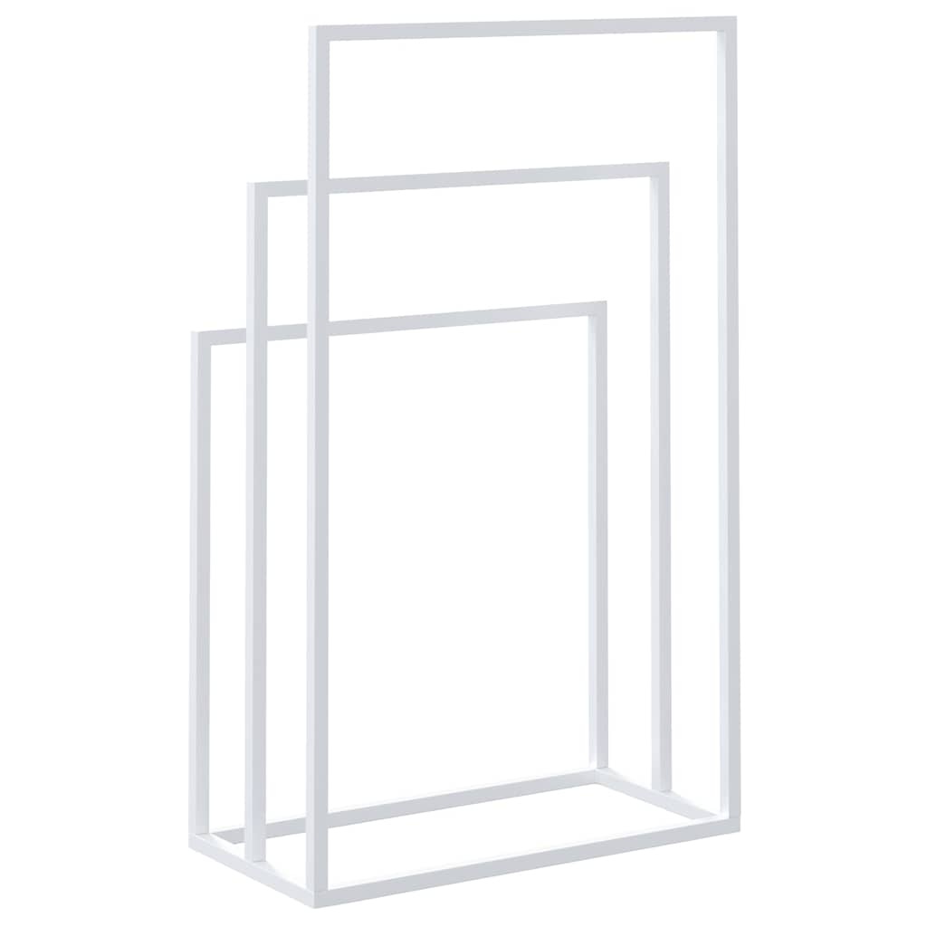 vidaXL Handdoekenrek Vrijstaand - Wit, 48x24x79 cm - 68% Korting!