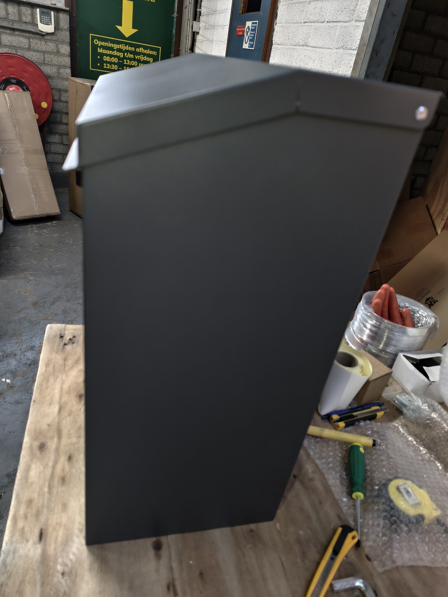 Pakketbrievenbus Antraciet (40% Korting) - 43x24x52 cm Metaal