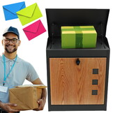 Pakketbrievenbus Antraciet (40% Korting) - 43x24x52 cm Metaal